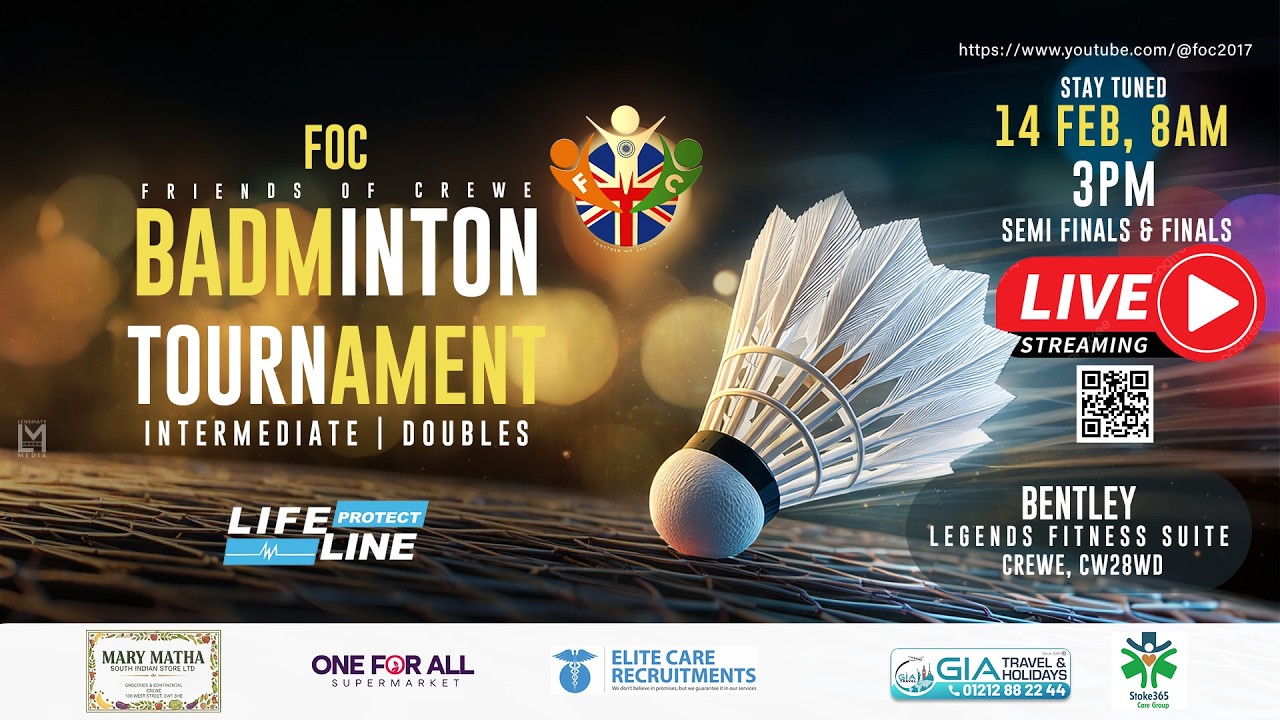 FOC BADMINTON TOURNAMENT | INTERMEDIATE DOUBLES SEMI & GRAND FINALS | 2026