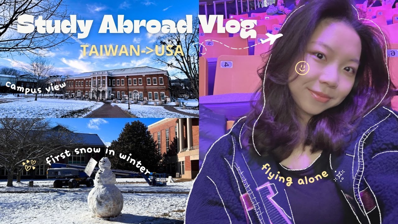 flying alone to the US & my first week as an exchange student | Study Abroad Vlog🇺🇸✈️