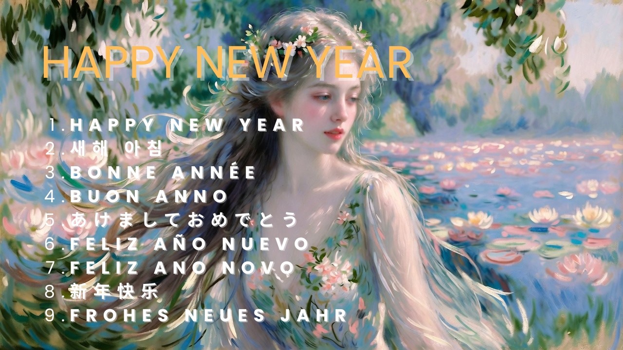 Une magnifique version multilingue de la chanson « Bonne année », avec Claude Monet