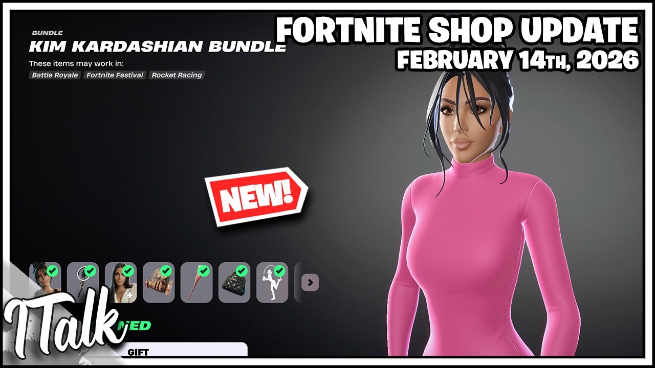 Fortnite Shop *NEW* HOCKEY GIRL SKIN & KIM K IS BACK! [February 14th, 2026] (Fortnite Chapter 7)
