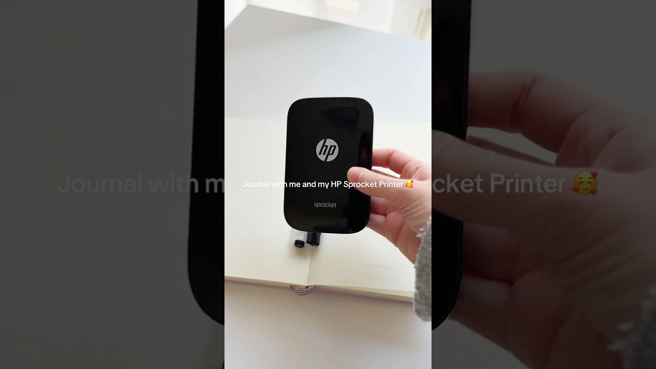 Journal with me & my Sprocket Photo Printer from HP #sprocket #miniprinter #journaling