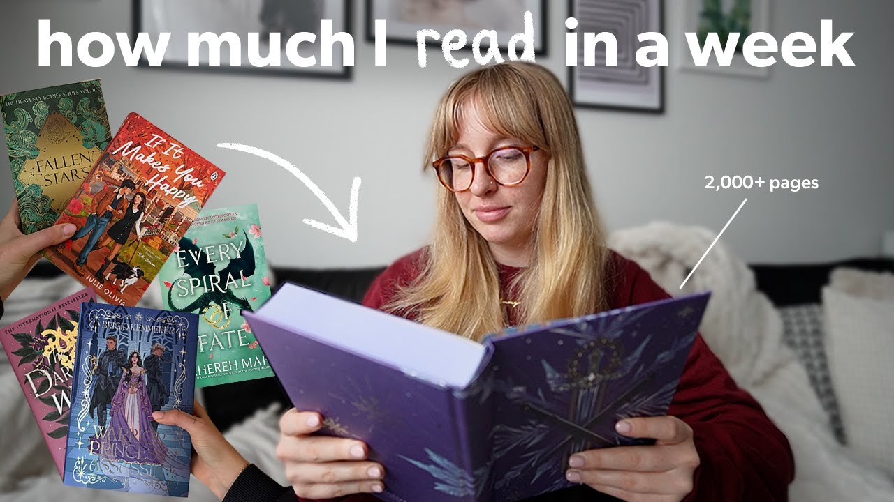 Сколько я читаю за неделю *реалистично для типичной недели* 📖🎧 TBR и видеоблог для чтения на Kindle