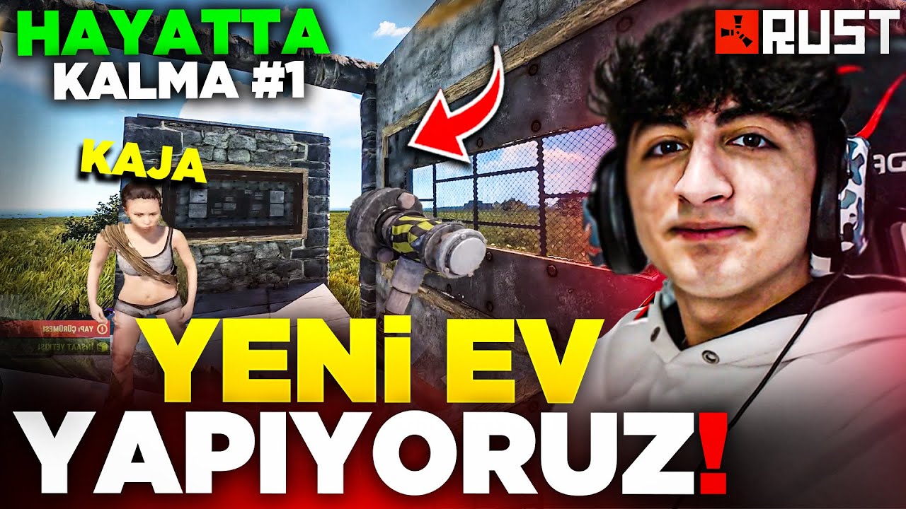 YENİ EVİMİZİ YAPTIK! TERK EDİLİMİŞ ASKERİ ÜS'E GİRDİK! - Rust#1