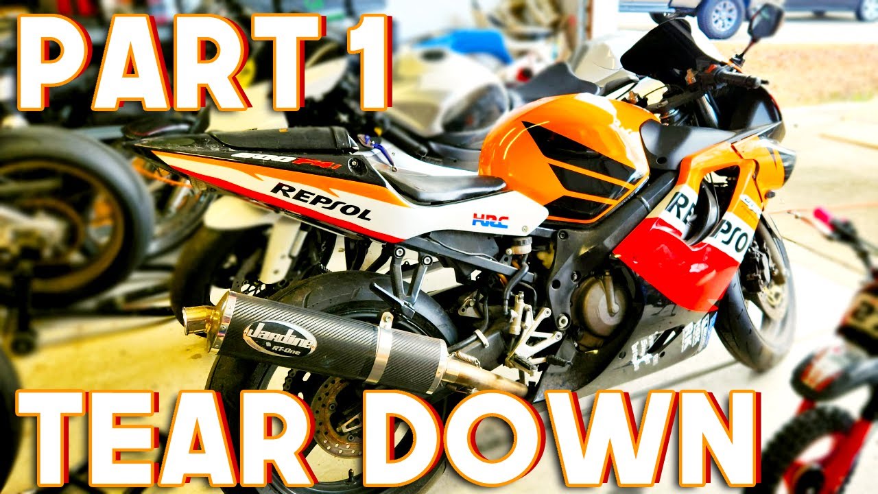 Bundles of Wires and Duct Tape || 03 Honda CBR 600 F4I Rebuild Part 1