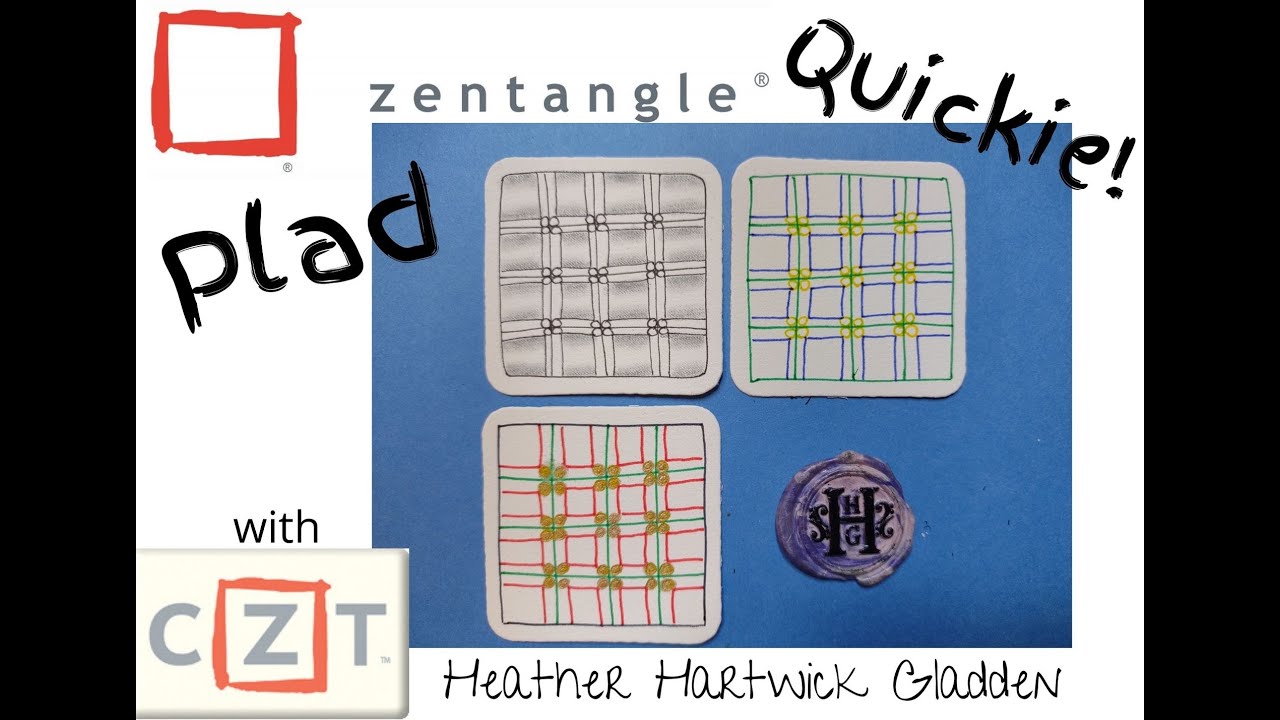 Zentangle® Quickie: Plad