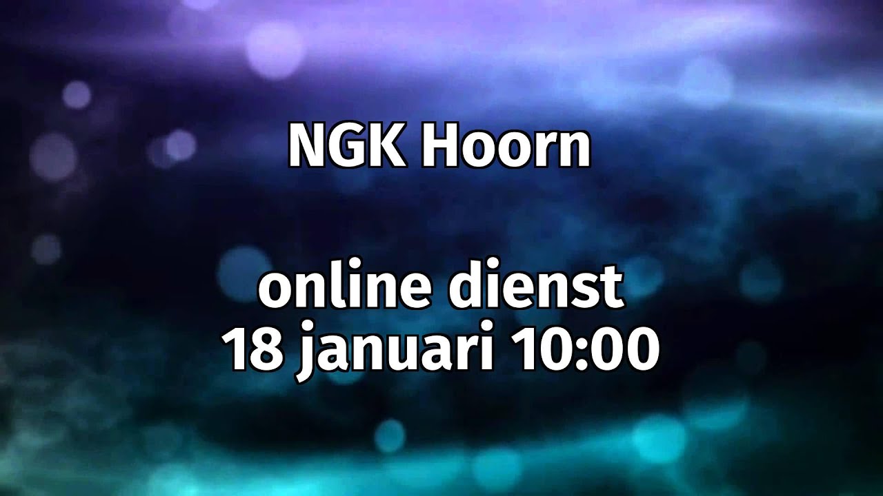 NGK Hoorn dienst 18 januari 2026