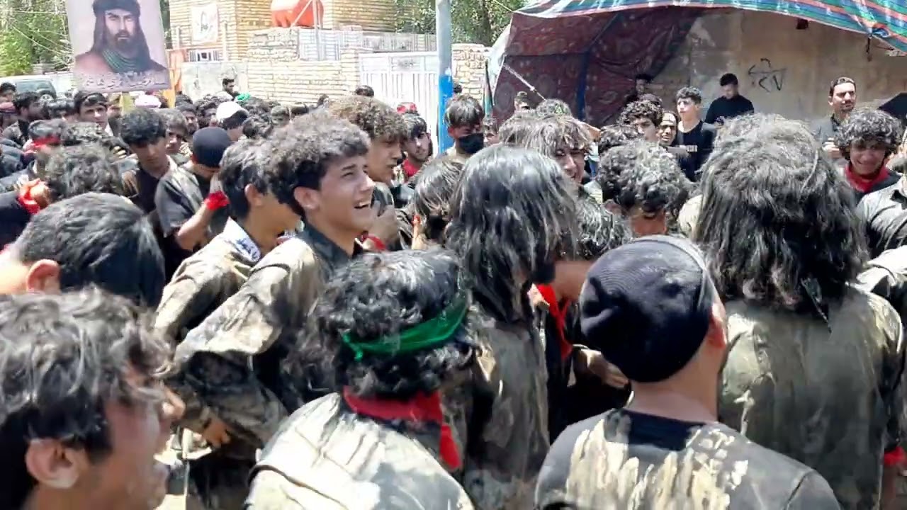 استعراض شور موكب انصار الامام الحسين ناحيه العزير يوم السابع محرم 1445