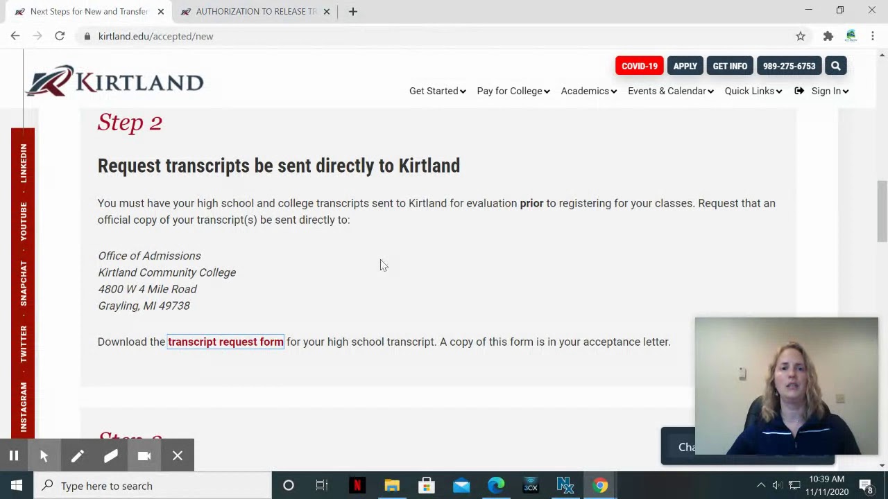 How do I request a High School or College transcript?