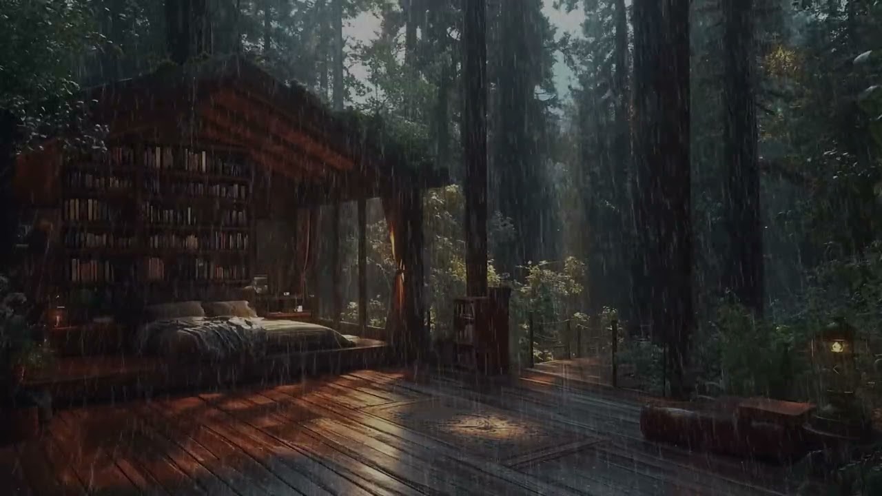 Night Forest Rain Sounds for Sleep | Calm Mind & Insomnia Relief