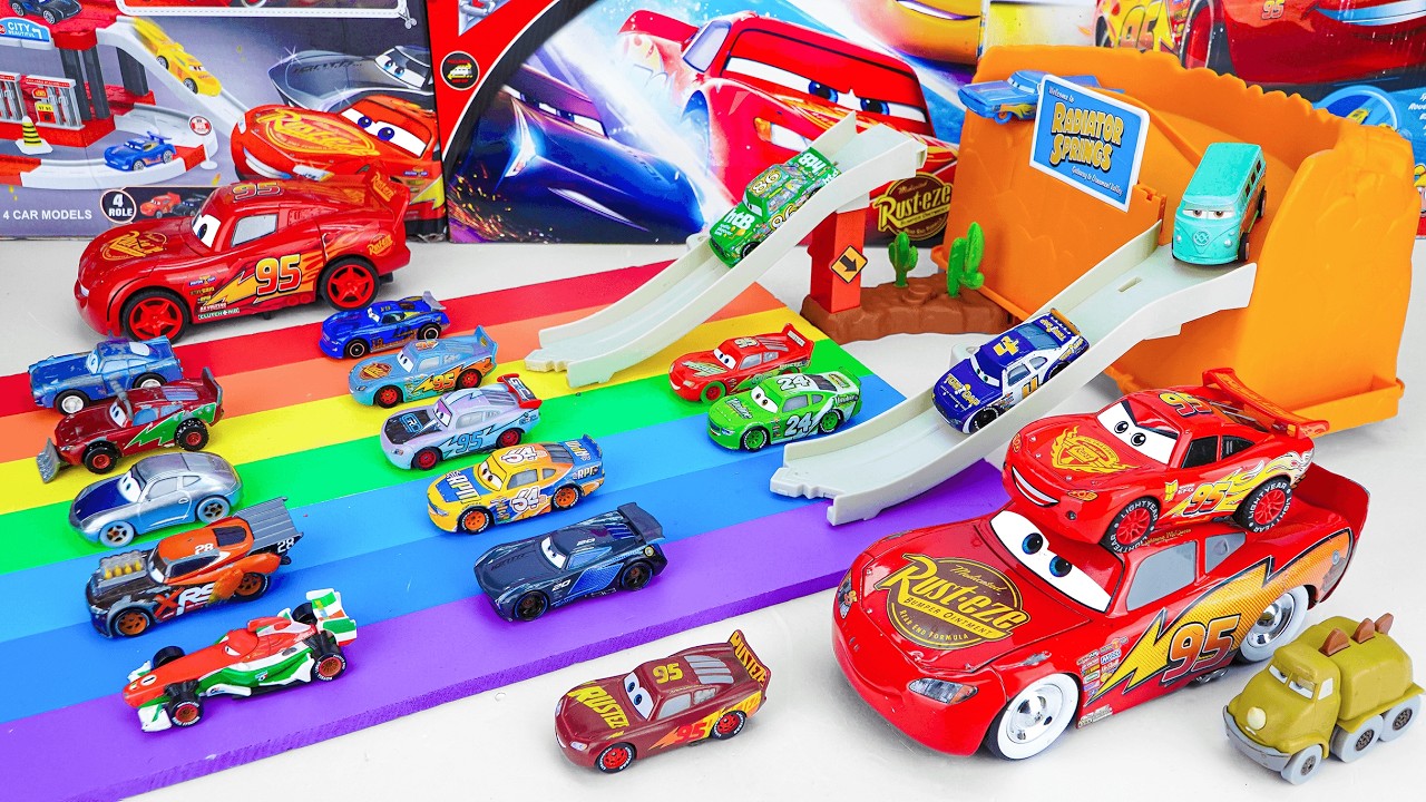 Lightning McQueen Super Unboxing 🚗💨 | Disney Pixar Cars Radiator Springs Mountain Race #mcqueen