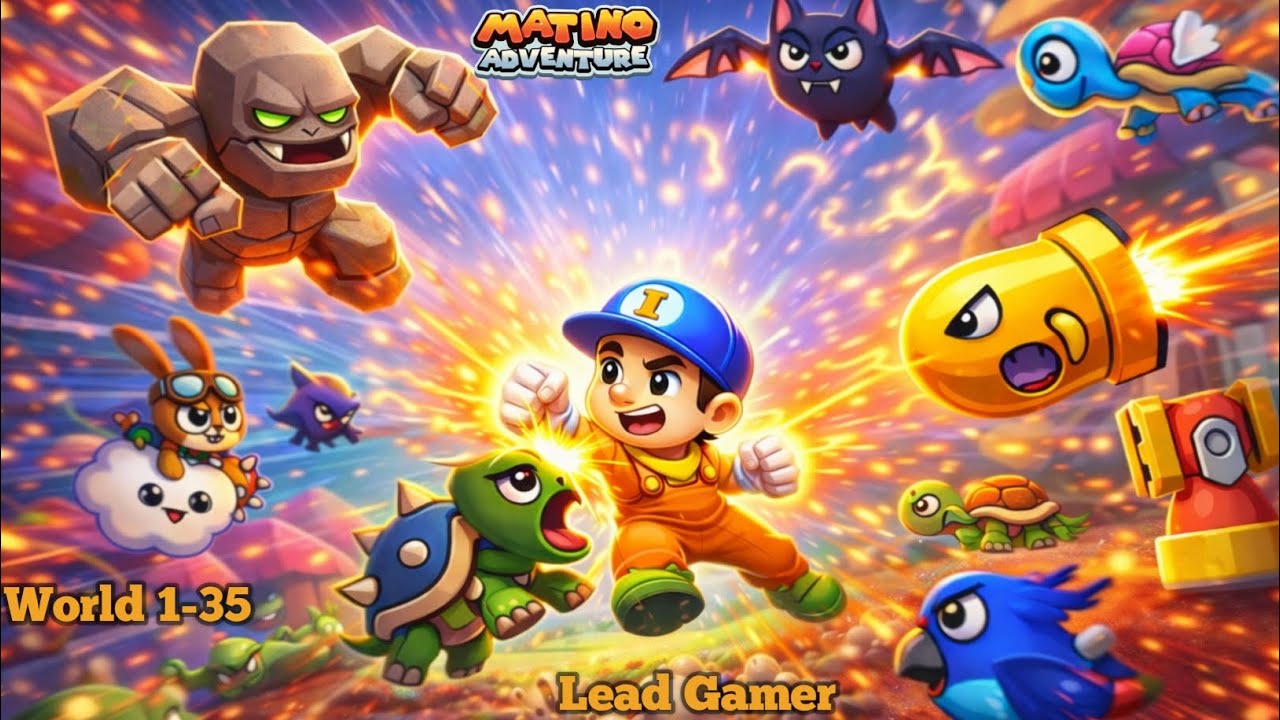 New Update Super Matino Adventure Game | World 1-35 | #games #gaming #leadgamer