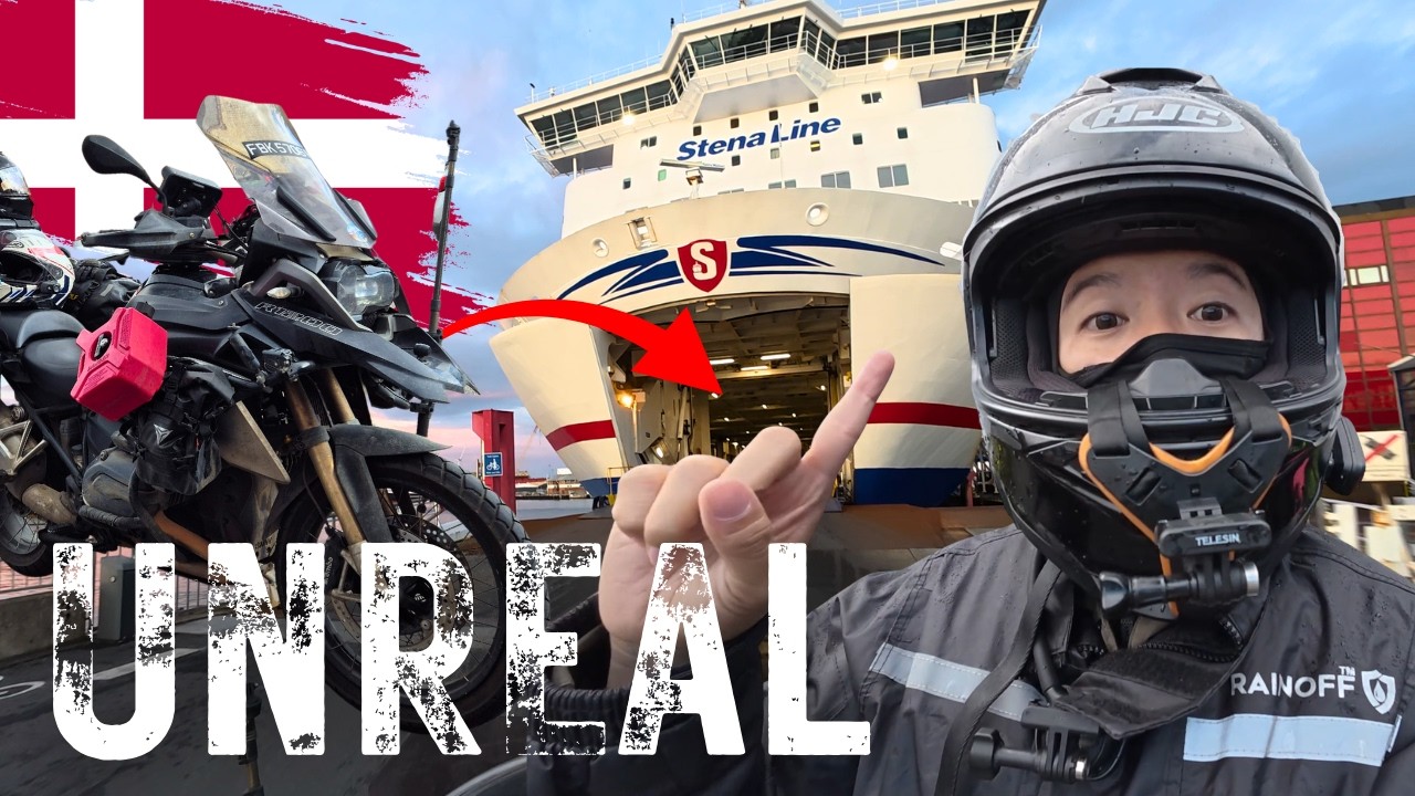 We Rode Onto a Ship...With Our Motorbike!? 🇩🇰 Chasing North S2, EP39