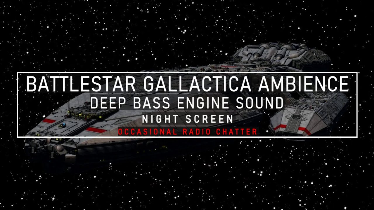 Battlestar Galactica Ambient Engine Sound | Original Movie Sound | Massive Engines & Radio Chatter