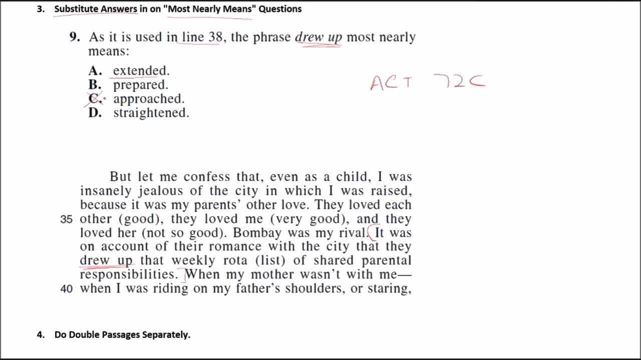 Чтение ACT — советы, рекомендации и стратегии