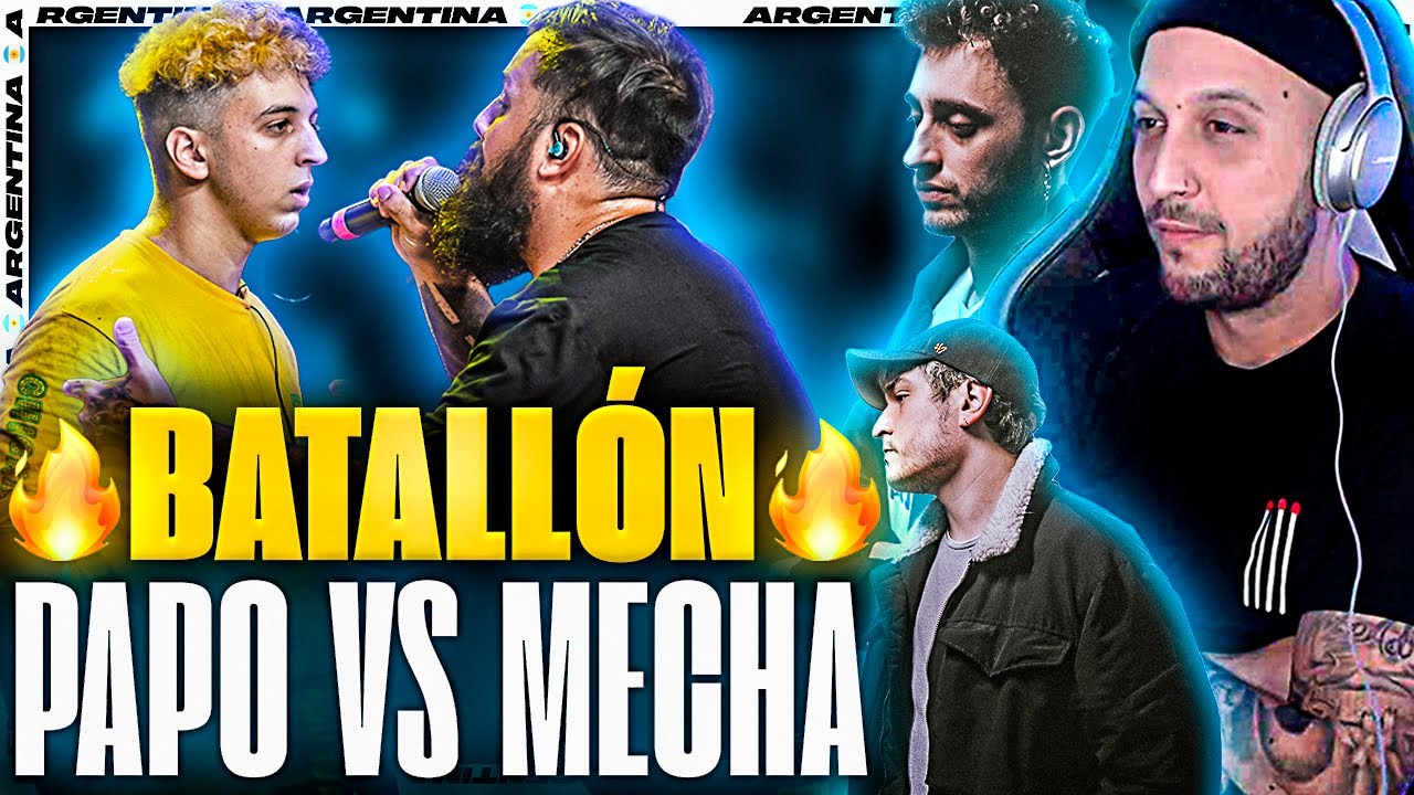 🔥 BATALLÓN 🔥 PIEZAS REACCIONA CON BLON Y KHAN A LA BATALLA DE PAPO VS MECHA EN FMS ARGENTINA
