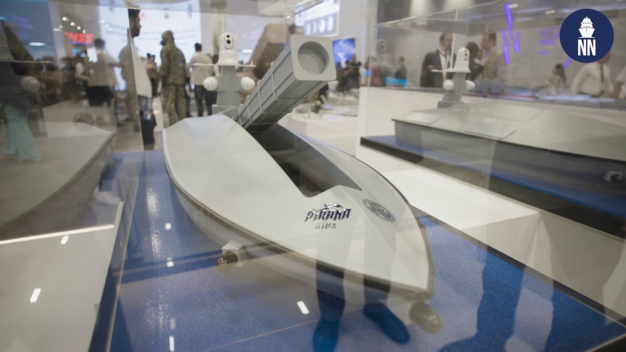 Pirana compact kamikaze USV by MKE at IDEF 2025