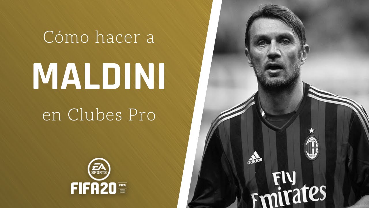 ⚽ FIFA 20 | Cómo hacer a MALDINI en CLUBES PRO ✔️