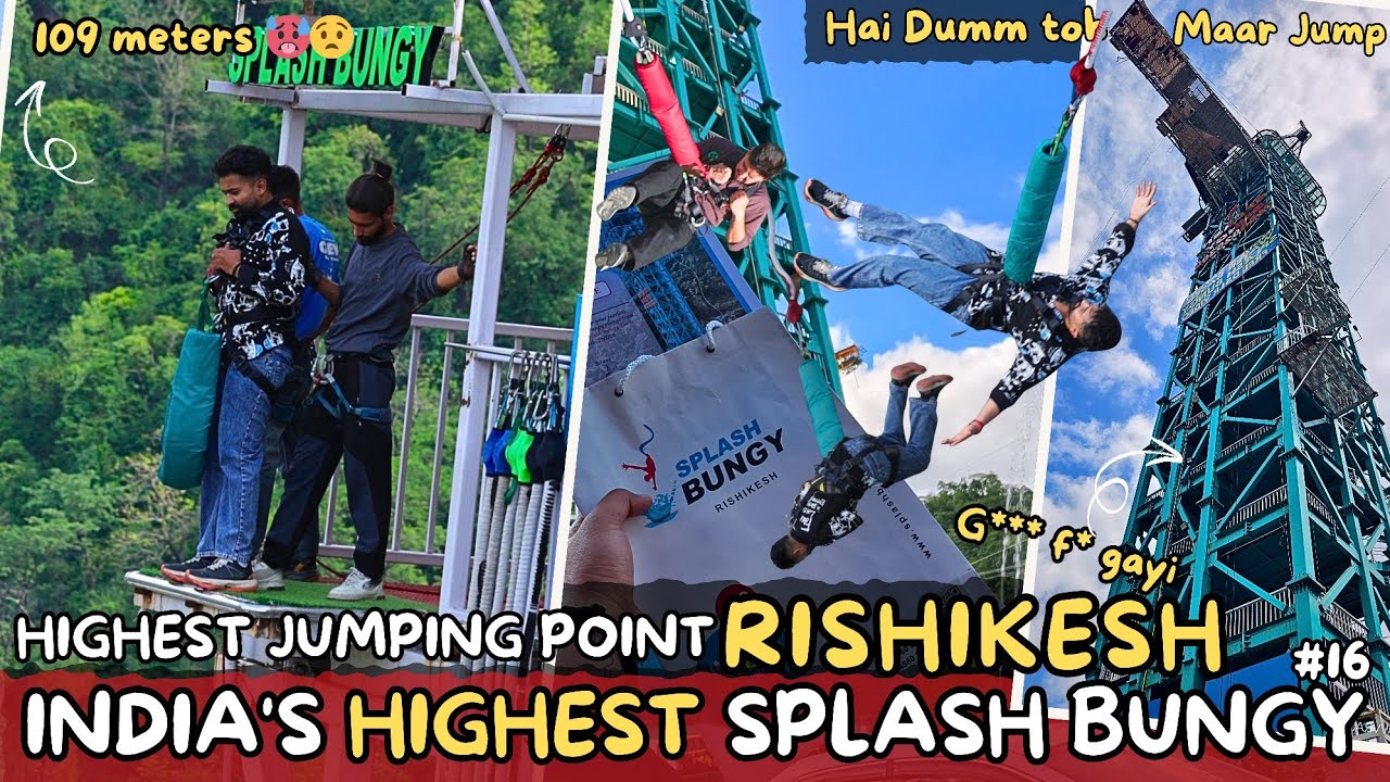 India’s Highest Bungee Jump in Rishikesh | Extreme Adventure Vlog | Bungy Jump with Insta360 X5