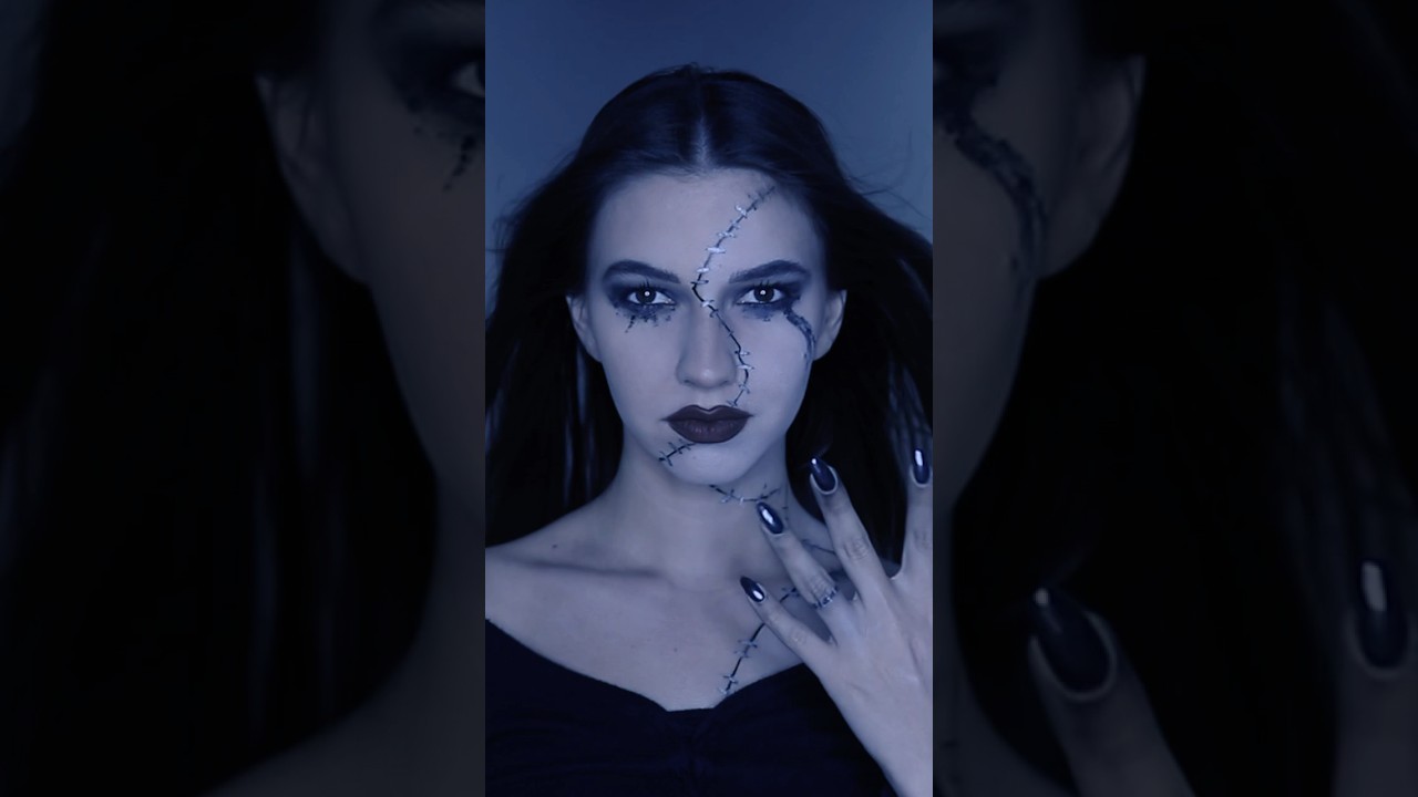 Beetlejuice&rsquo;s EX Wife Delores makeup tutorial 🪦🖤 #halloween2024 #beetlejuicemakeup #delores