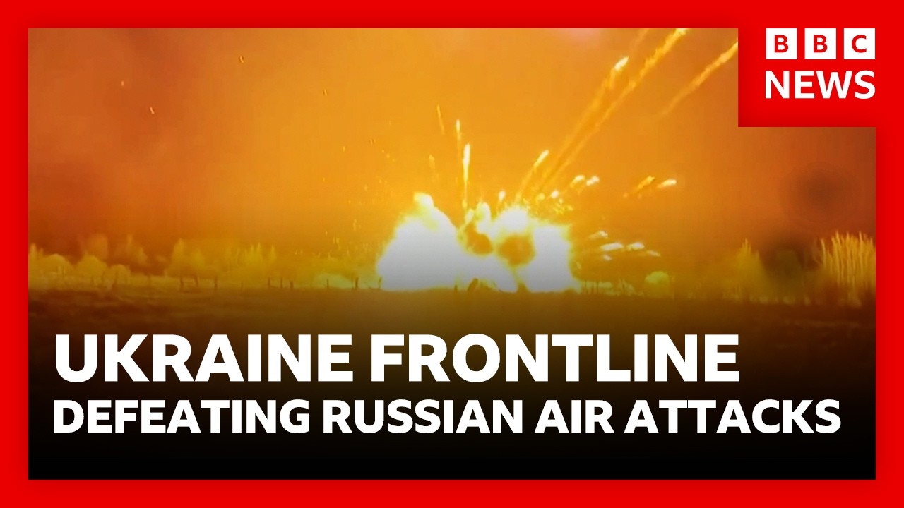 Ukraine frontline: the high-tech drones defeating Russian air attacks | BBC News