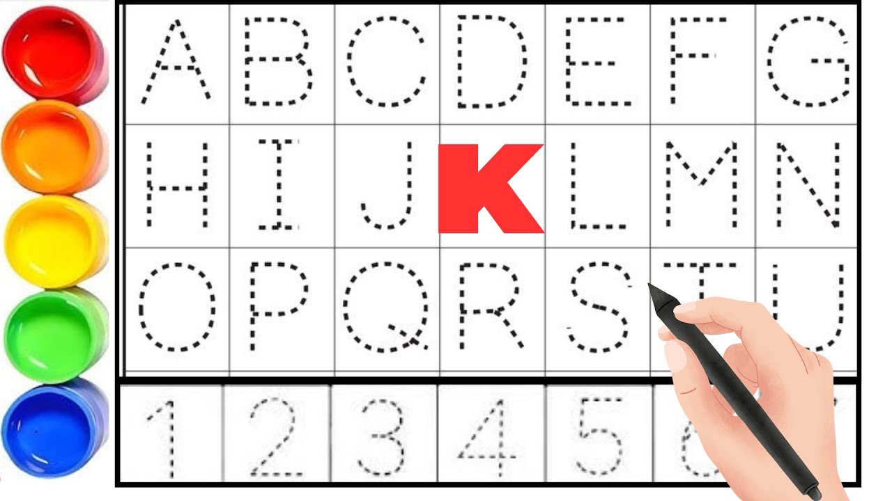 ABC song, ABCD, A to Z, Kids rhymes, number, 123,number counting, Tracing Practice for Kids,#abcd 24