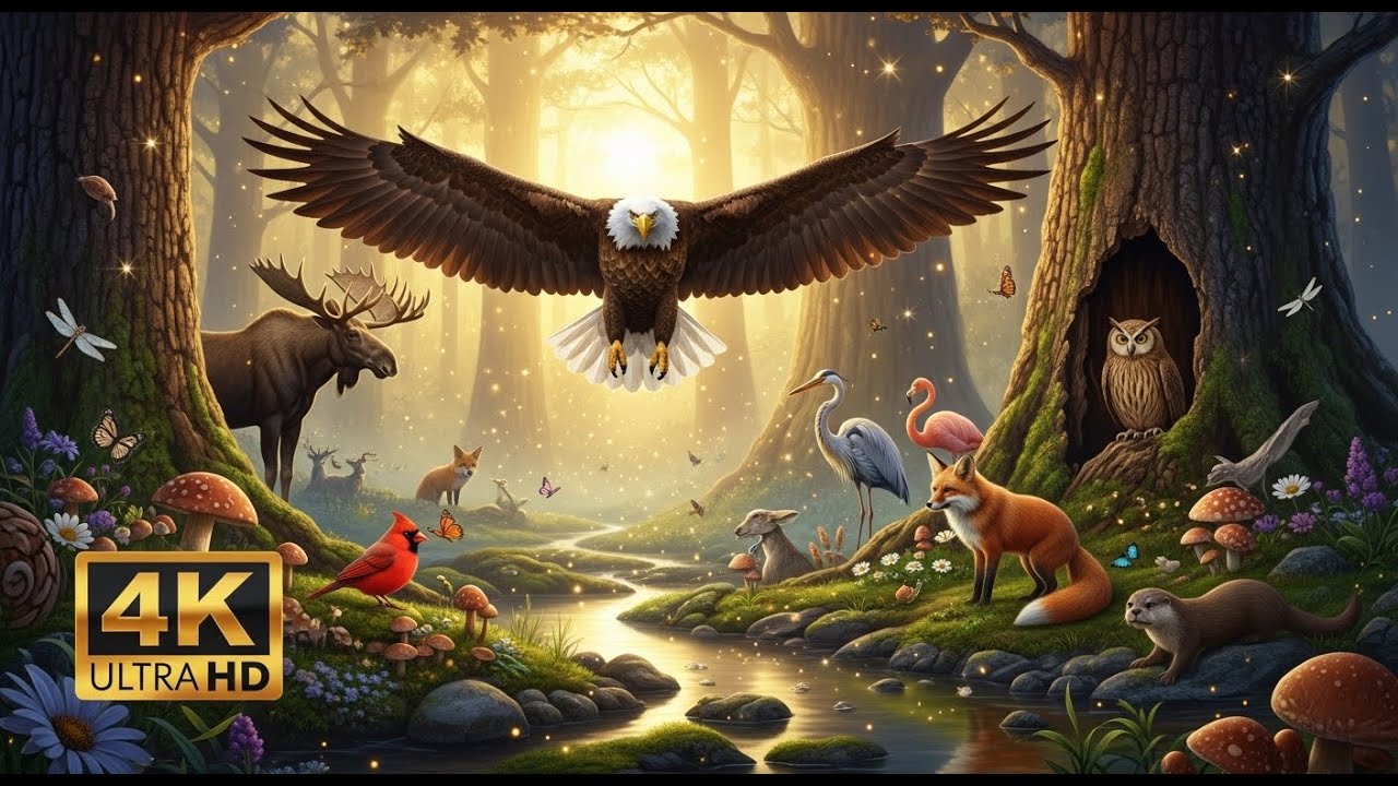 Amazing Wonders in the Amazon Ultra HD Nature Relaxation  Peaceful Forest Birds & American Wildlife