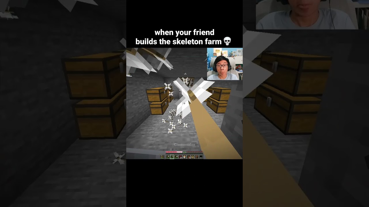 Minecraft Skeleton Farm Moment