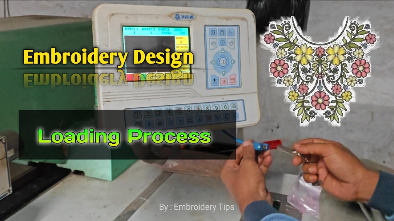 Automatic Embroidery Design Loading | Embroidery Tips 