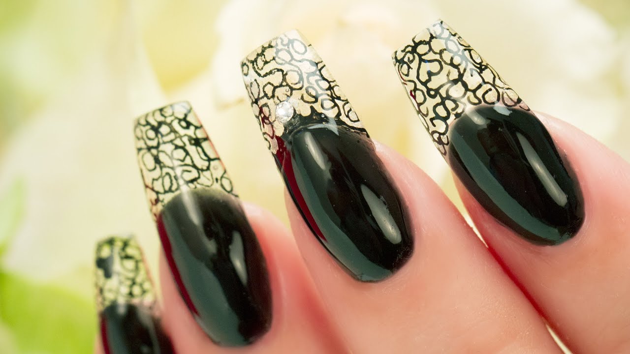 Glass Gel See -Thru Tip Coffin Nails