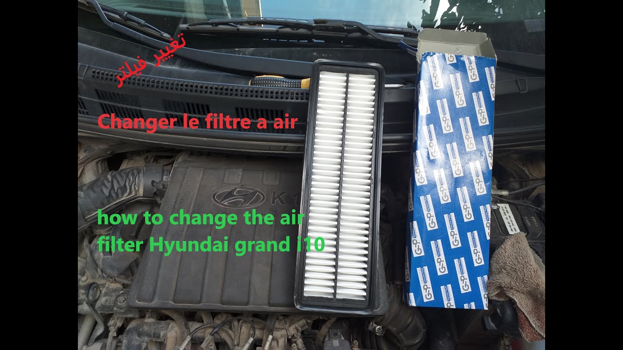 how to change the air filter Hyundai grand i10
