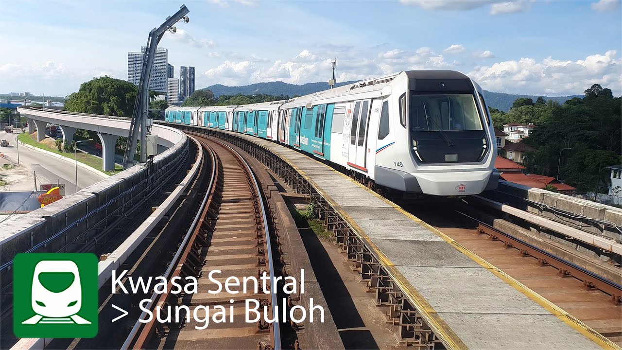 MRT KAJANG LINE (SBK LINE) RIDE FROM KWASA SENTRAL TO SUNGAI BULOH