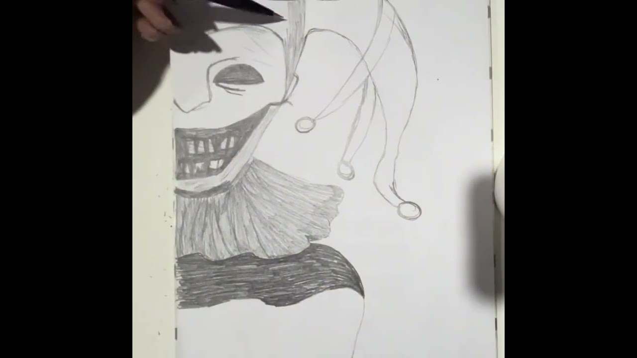 🎭 The Smile That Hides the Truth | Dark Pencil Drawing Process