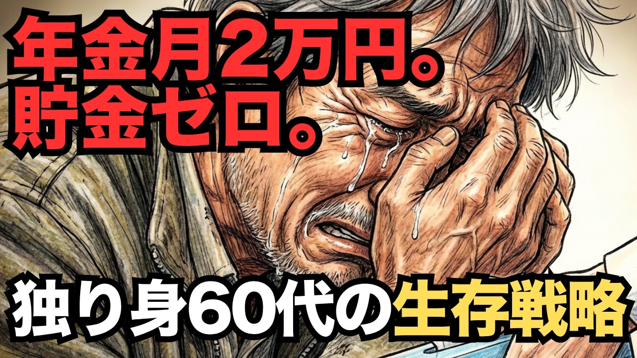 【老後破産】年金2万円。貯金ゼロ。「生活保護なんて恥だ」そう思っていた私が役所の窓口で泣き崩れた日。プライドを捨てて知った独り身60代の生存戦略。