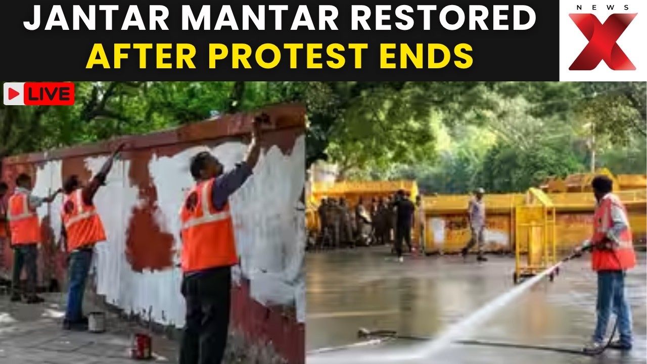 Jantar Mantar LIVE: NDMC Cleans Protest Site Overnight After Student Protest Ends