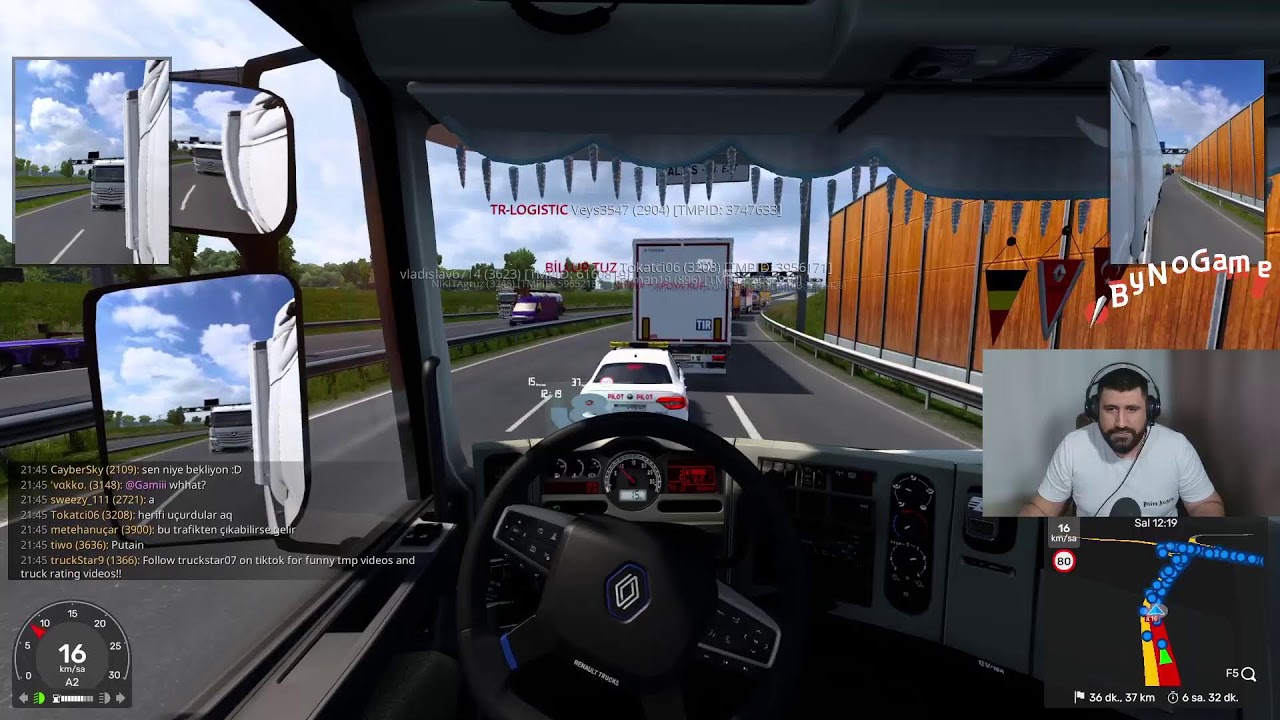 EURO TRUCK SIMULATOR 2 // SİM 1  // UZUN YOL // SOHBET