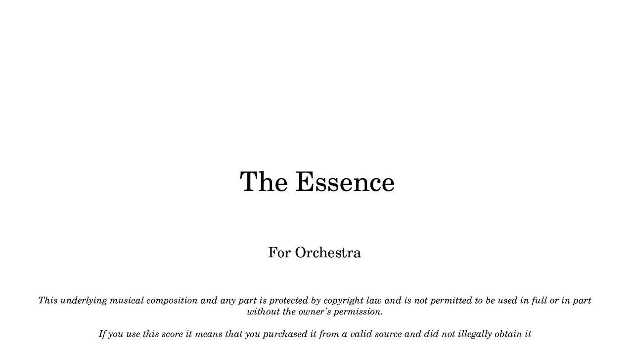 The Essence Full Score