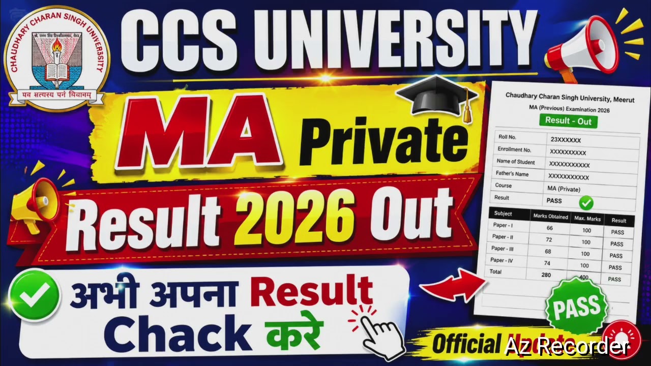 ccsu ma private result 2026 | ma private result ccsu | ccsu ma private 2nd year result 2026
