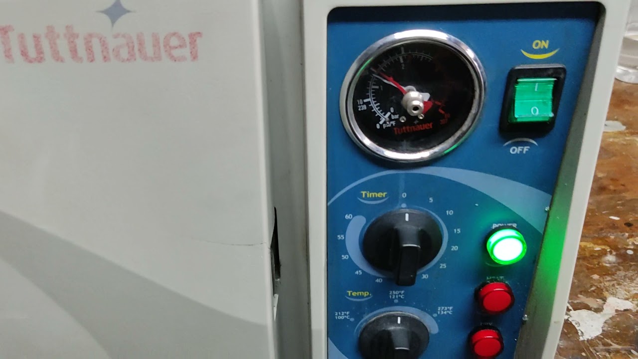 Autoclave Tuttnauer 2540MK uso y operación