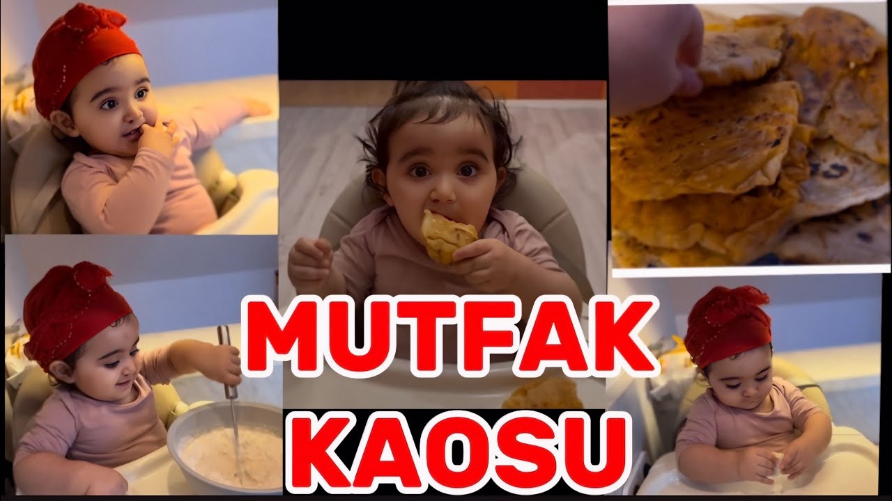 1 Yaşındaki Kızımla Şembörek Yapmaya Çalıştık 😅#almanya #yemek #vlog #annekız 