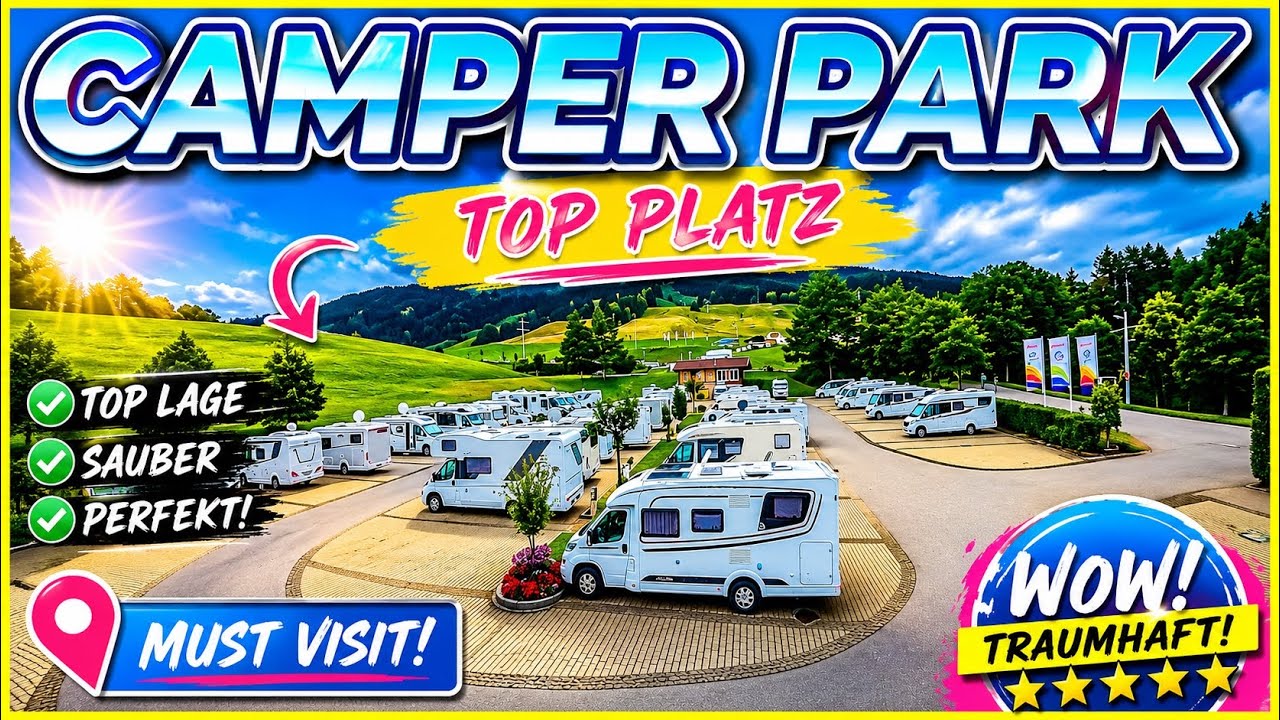 GERMANY Motorhome Travel Visit - CAMPER PARK TOP STELLPLATZ