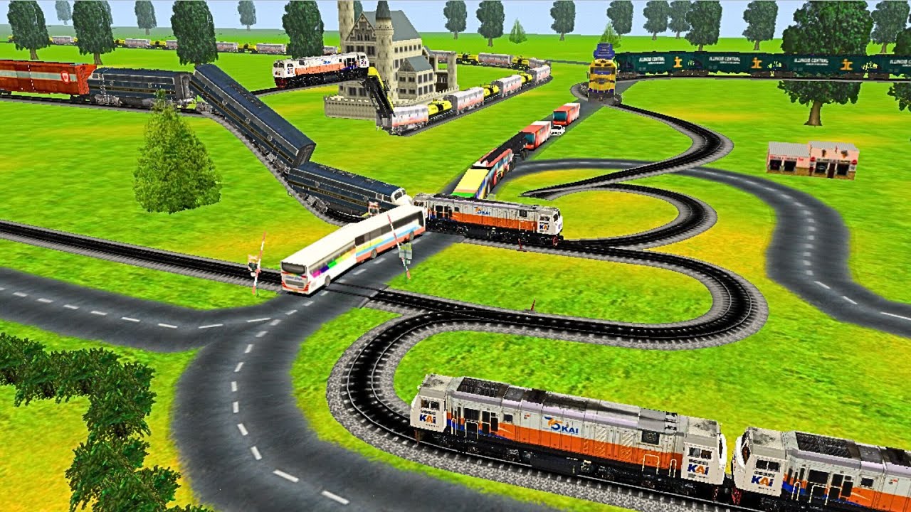 Perlintasan Kereta Api ‼️#262 KERETA API PANJANG BERGANTIAN
