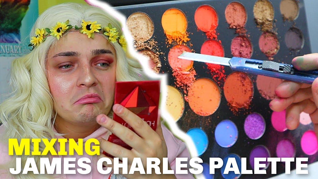 Mixing ALL Of The James Charles Palette TOGETHER!