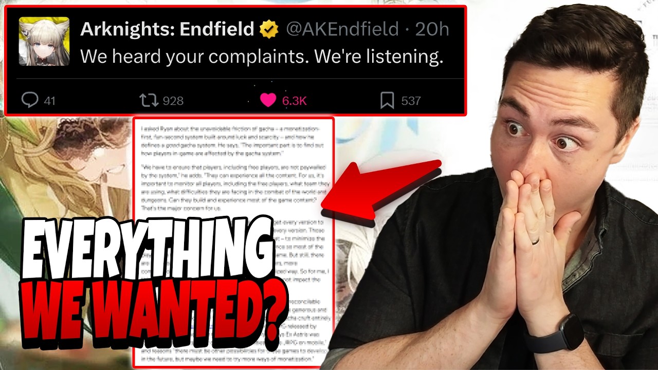 ARKNIGHTS ENDFIELD JUST MADE THE CRAZIEST ANNOUNCEMENT...