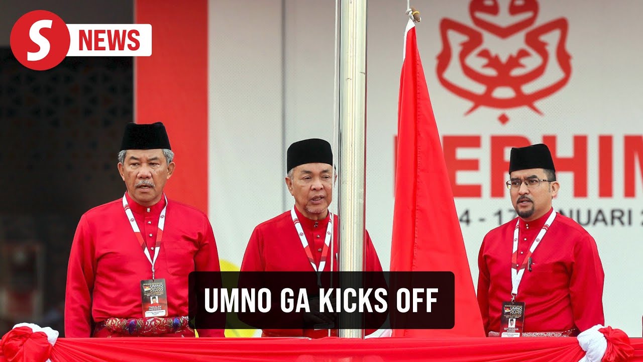 Umno flag hoisted to officiate general assembly