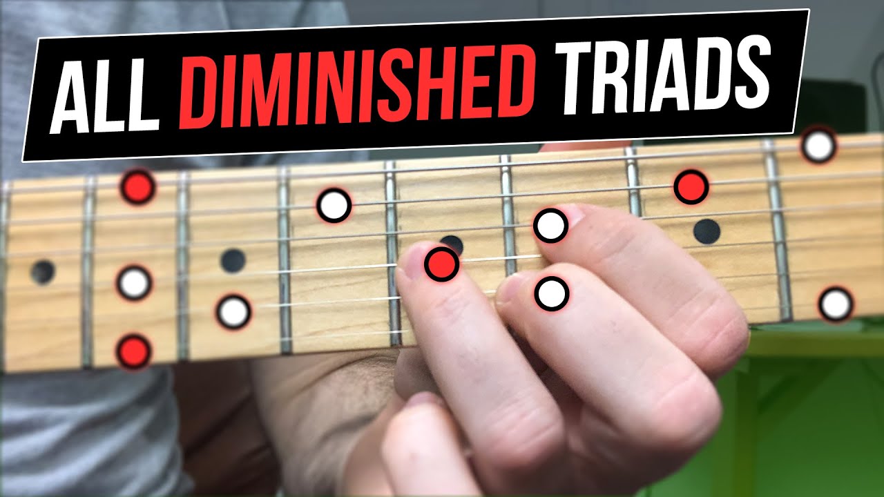 The Right Way To Learn DIMINISHED TRIADS On Guitar