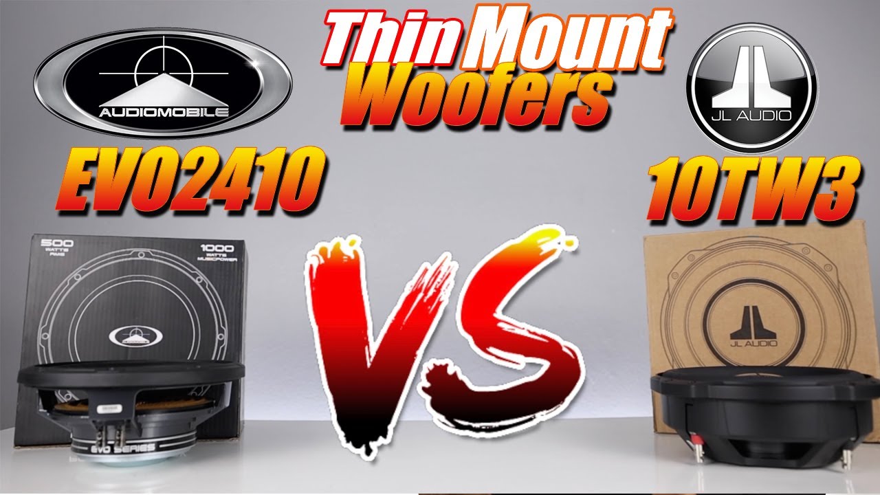 JL Audio 10TW3 vs. Audiomobile EVO2410 10