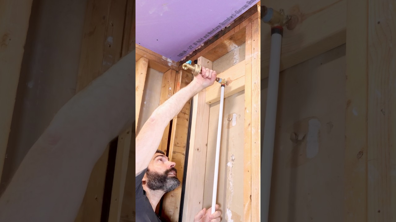 How to Test Shower Valve Plumbing - #shorts #homerepairtutor
