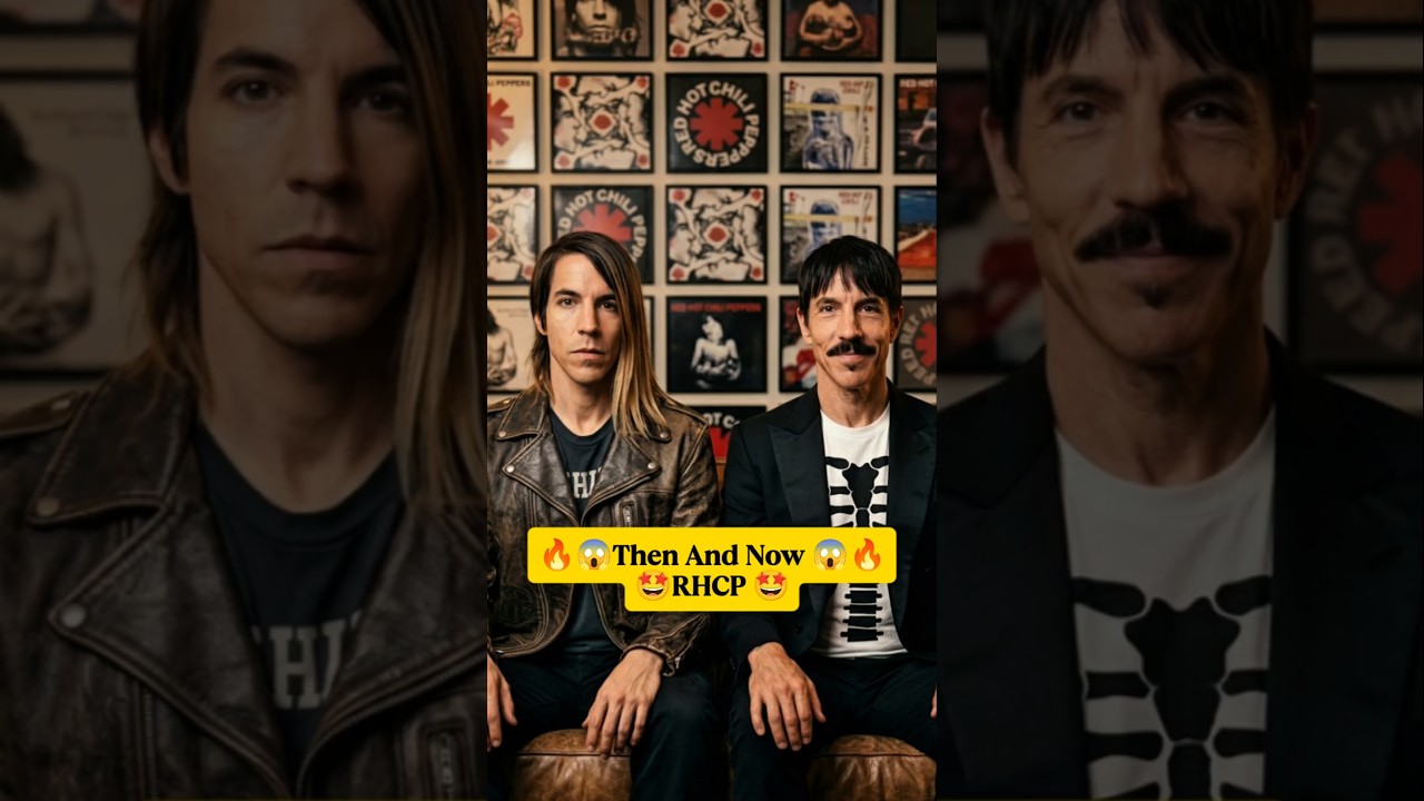 Десятилетия огня 🔥 Red Hot Chili Peppers тогда и сейчас (AI Nostalgia) #aiart #thenandnow #80smus...