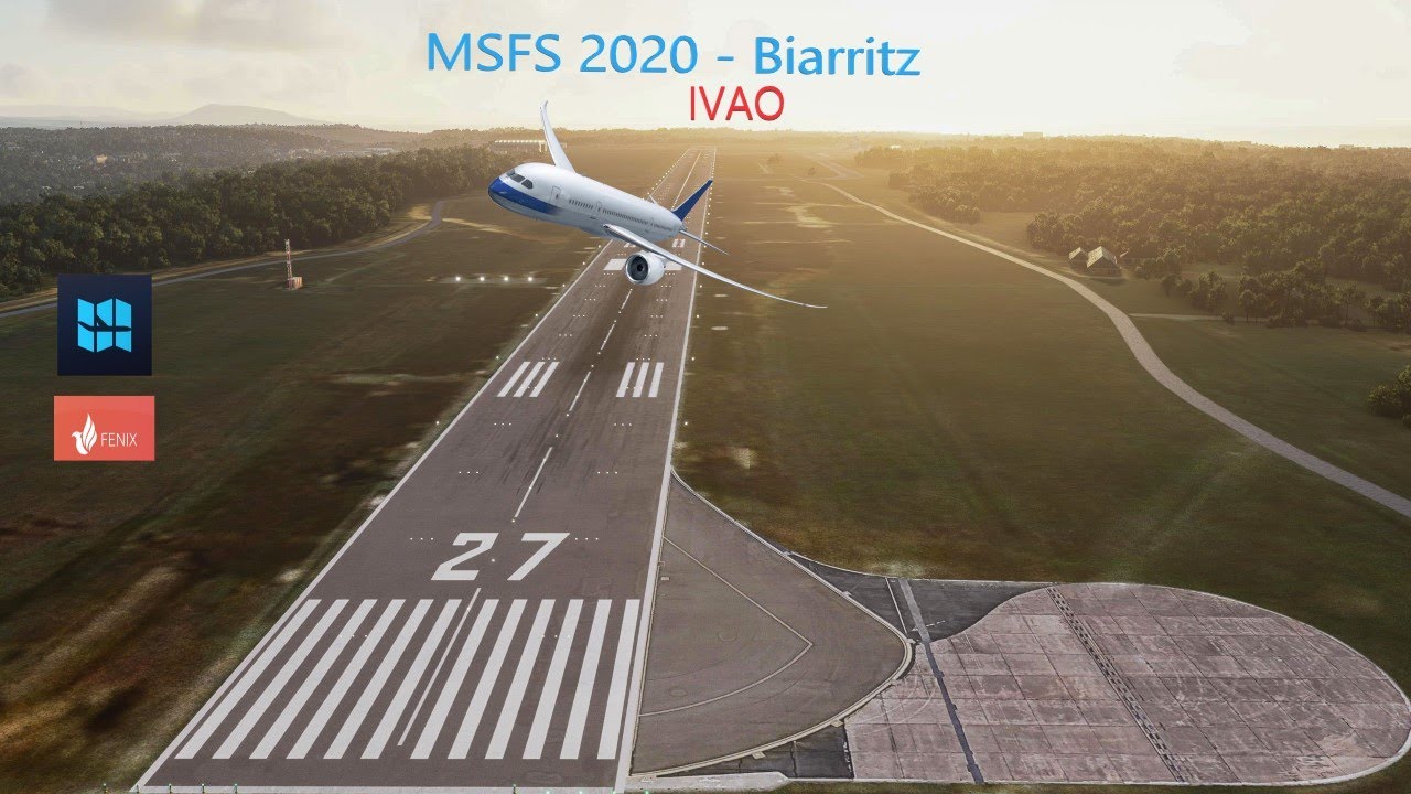 MSFS2020 : Fénix A320 : Départ de Biarritz sur IVAO