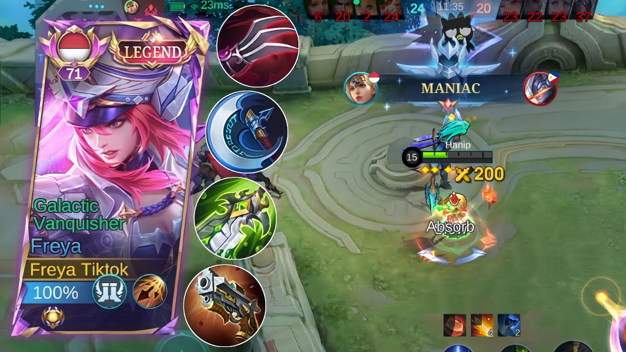 GAMEPLAY FREYA GOLD LANE VS MIYA GOLD LANE! LOCK MIYA SAMPE COKLAT